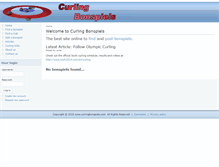 Tablet Screenshot of curlingbonspiels.com
